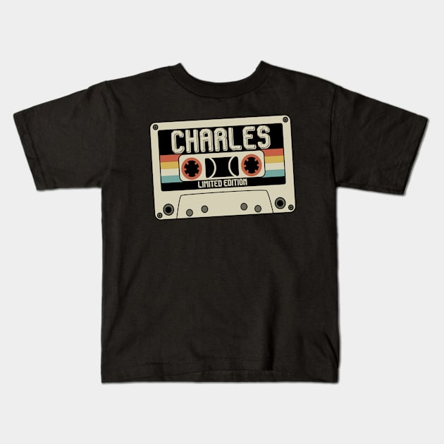 Charles - Limited Edition - Vintage Style Kids T-Shirt by Debbie Art